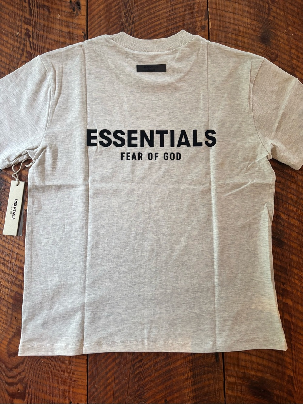 NWT Fear of God ESSENTIALS               Gray Tee with Black Logo